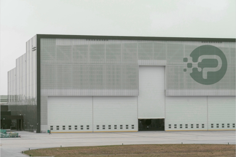 Polixnov warehouse interior — high-bay racking
